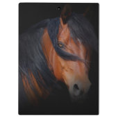 Klantenbord van prachtig paard klembord (Achterkant)