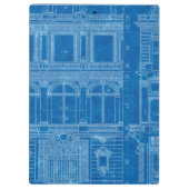 Klantenbord voor Antiek "Feeling Blue"-architectuu Klembord (Achterkant)