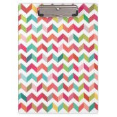 Klantenbord voor hedendaagse Chevron Pattern Klembord (Voorkant)