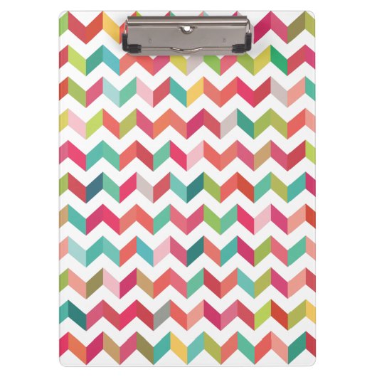 Klantenbord voor hedendaagse Chevron Pattern Klembord (Voorkant)