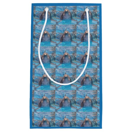 Klantendop voor dolfijn klein cadeauzakje (Voorkant)
