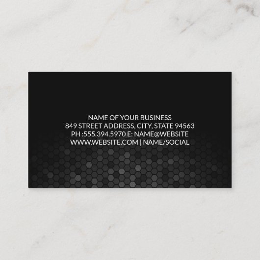 Klantenenservice Logo | Bedrijfsleven Visitekaartje (Achterkant)