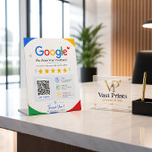 Klantenfeedback Google Review QR-code Reclamebord Met Voetstuk