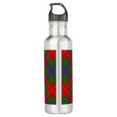 Klantenflesje met kleurloos staal waterfles  (Achterkant)