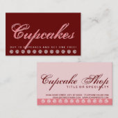 klantenkaart van CUPCAKES-script Klantenkaartje (Voorkant / Achterkant)