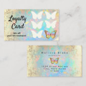 klantenkaart vlinder visitekaartje (Voorkant / Achterkant)