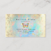 klantenkaart vlinder visitekaartje (Achterkant)