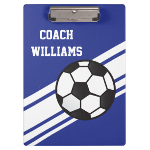 Klantenkaart voor Royal Blue Voetbal coach Klembord