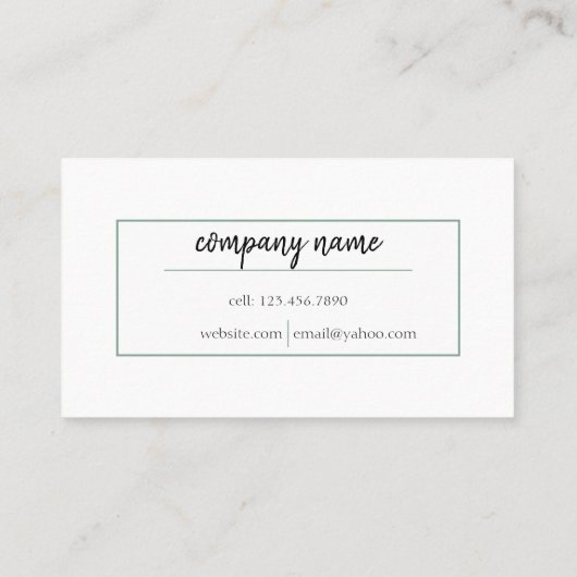 Klantenkaartje (Achterkant)