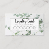 Klantenkaartje (Voorkant)