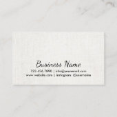 Klantenkaartje | Elegant White Linen Salon Spa (Achterkant)