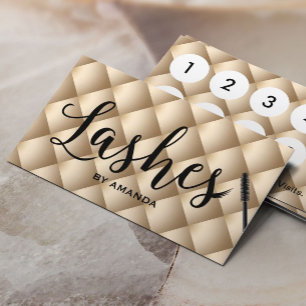 Klantenkaartje Lashes Makeup Artist Luxury Gold