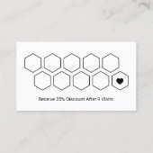 Klantenkaartje | Minimale Logo honingbijen (Achterkant)