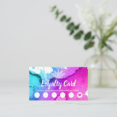 Klantenkaartje | Yoga Instructor Lotus Waterverf (Staand voorkant)