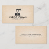 Klantenondersteuning | Achtergrond textiel Visitekaartje (Voorkant / Achterkant)