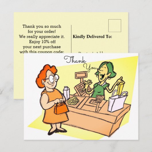 Klantenondersteuning Briefkaart (Voorkant / Achterkant)