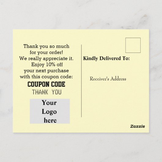 Klantenondersteuning Briefkaart (Achterkant)