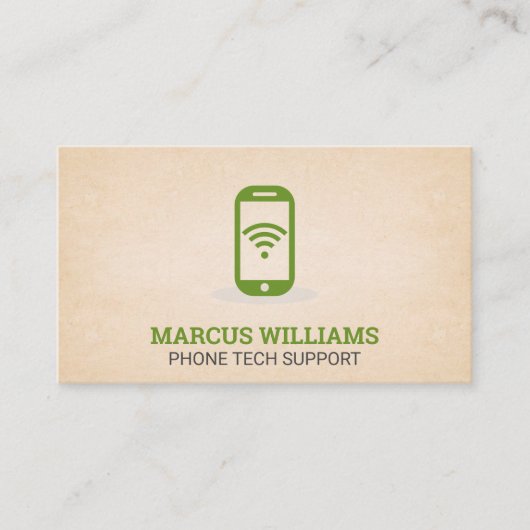 Klantenondersteuning | Smart Phone Wifi Visitekaartje (Voorkant)