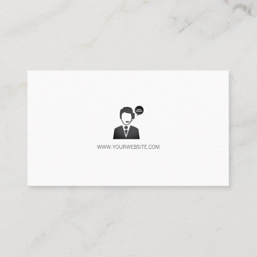 Klantenondersteuning Visitekaartje (Achterkant)