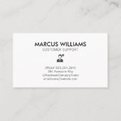 Klantenondersteuning Visitekaartje (Voorkant)