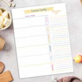 Klantenplanner: Winkellijst kleurrijke regenboog Notitieblok