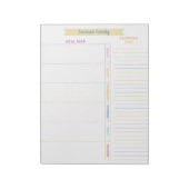 Klantenplanner: Winkellijst kleurrijke regenboog Notitieblok (Linkerzijde)