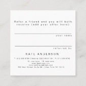 Klantenreferentie Pastel Rainbow Ombre Vierkante Visitekaartje (Achterkant)