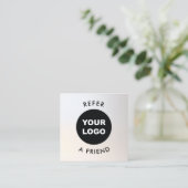 Klantenreferenties voor Logo toevoegen Aanbevelingskaartje (Staand voorkant)