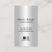 Klantenreiniging Moderne verstuiffles en bloemen Visitekaartje (Achterkant)