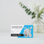 Klantenreinigingsservice Automatisch informatie ov Visitekaartje (Staand voorkant)