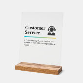 Klantenservice Acryl Bord (Hoek)