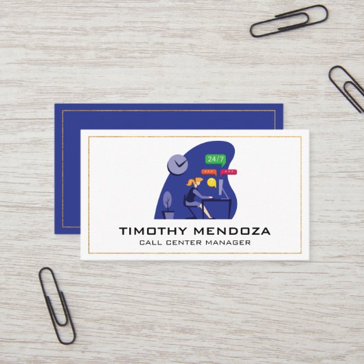 Klantenservice | Call Centre Visitekaartje (Voorkant / Achterkant in situ)