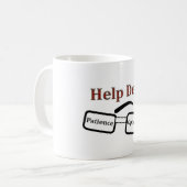 Klantenservice Computer koffiemok Cadeaun Kerstmis (Voorkant links)