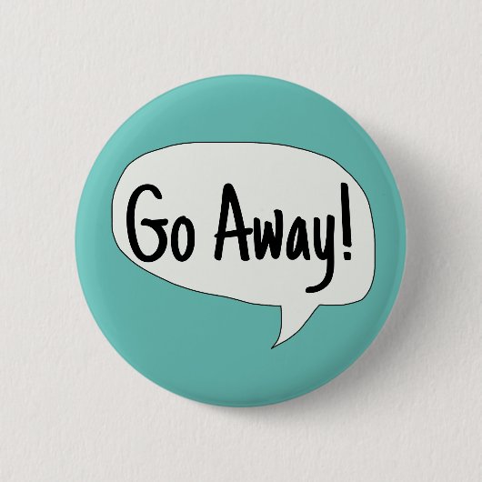 Klantenservice, Ga weg, persoonlijke ruimte Ronde Button 5,7 Cm (Voorkant)