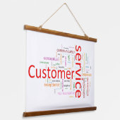 Klantenservice Hangend Wandkleed (Gebogen)