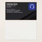 Klantenservice | Headset Visitekaartje (Voorkant /achterkant)