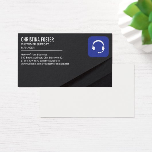 Klantenservice | Headset Visitekaartje (Bureau)