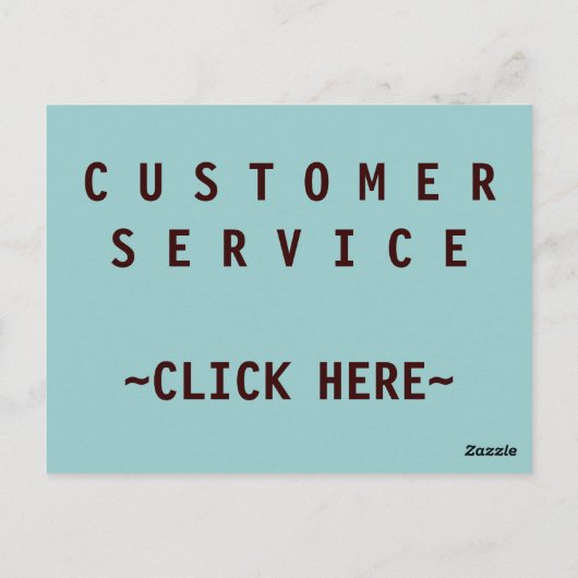 Klantenservice - INFO-Briefkaart Briefkaart (Achterkant)