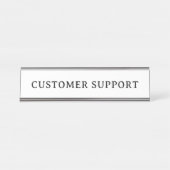 KLANTENSERVICE | Professioneel Modern Bureau Naambordje (Voorkant)
