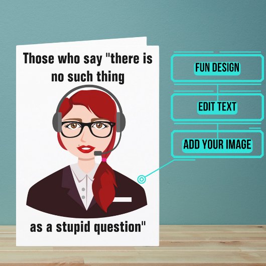 Klantenservice Rep Funny Birthday Kaart