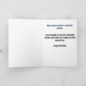 Klantenservice Rep Funny Birthday Kaart (Binnen)