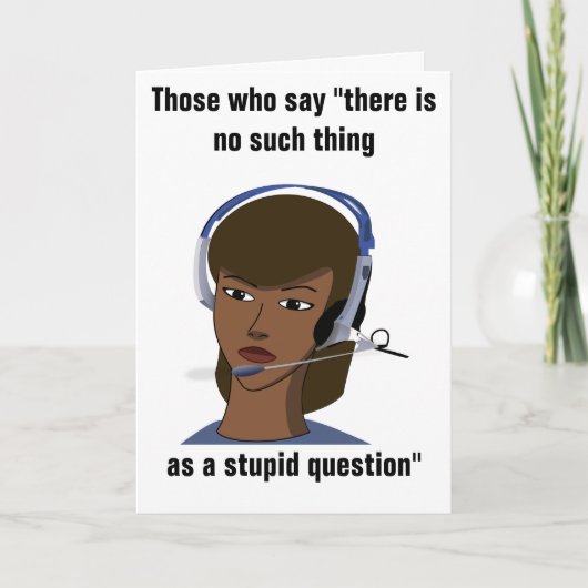 Klantenservice Rep Grappige Verjaardag Kaart (Voorkant)