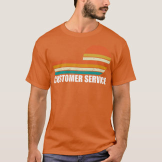klantenservice retro  baan t-shirt