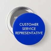 KLANTENSERVICE RONDE BUTTON 7,6 CM (Voorkant /achterkant)