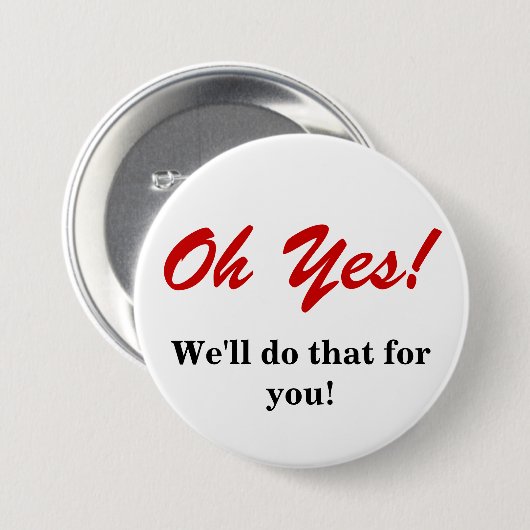 Klantenservice Ronde Button 7,6 Cm (Voorkant /achterkant)