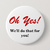 Klantenservice Ronde Button 7,6 Cm (Voorkant)