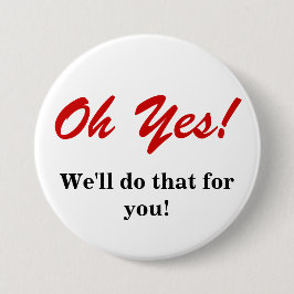 Klantenservice Ronde Button 7,6 Cm