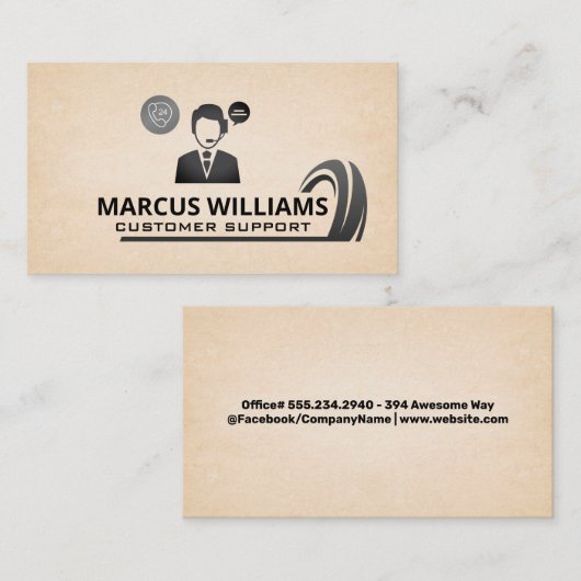 Klantenservice | Technische callcenter | Auto Graf Visitekaartje (Voorkant / Achterkant)