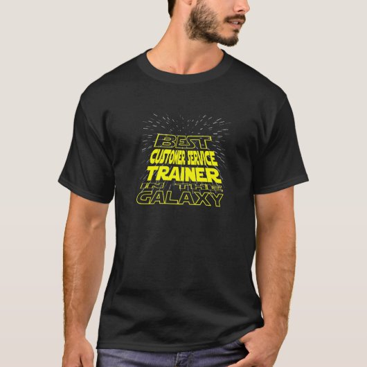 Klantenservice Trainer Cool Galaxy Job T-shirt (Voorkant)