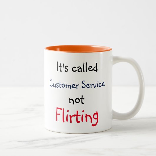 Klantenservice Tweekleurige Koffiemok (Rechts)